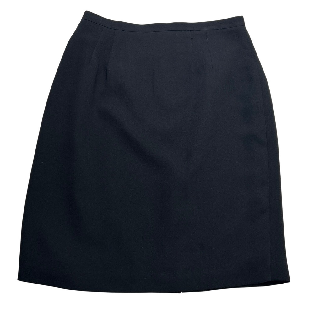 Bridgetown Collection Womens Lined Tailored Pencil Skirt Size 14 Black Office